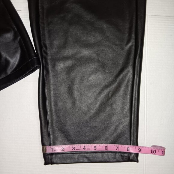 J.JILL WOMEN'S PULL ON FAUX LEATHER PANTS - Picture 12 of 13